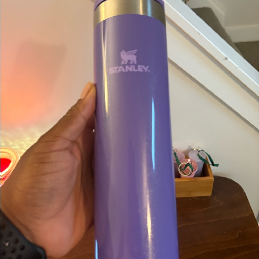 Stanley Purple Insulated Water Bottle dahalia shimmer-glitter 20 ounces